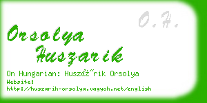 orsolya huszarik business card